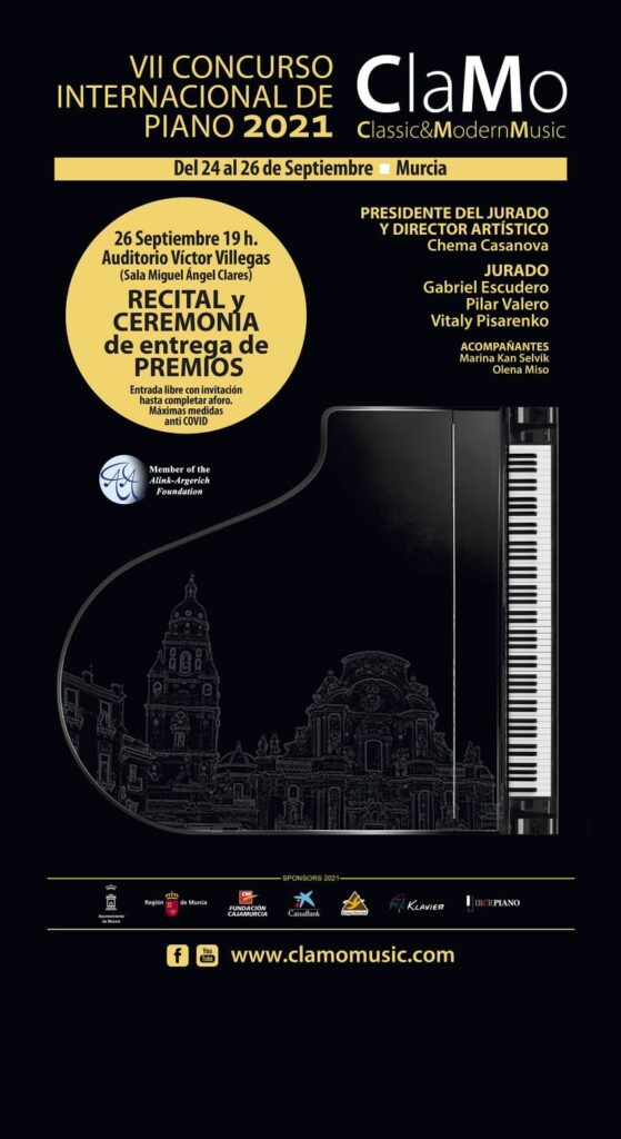VII Concurso Internacional de Piano Clamo Music - Murcia 2021