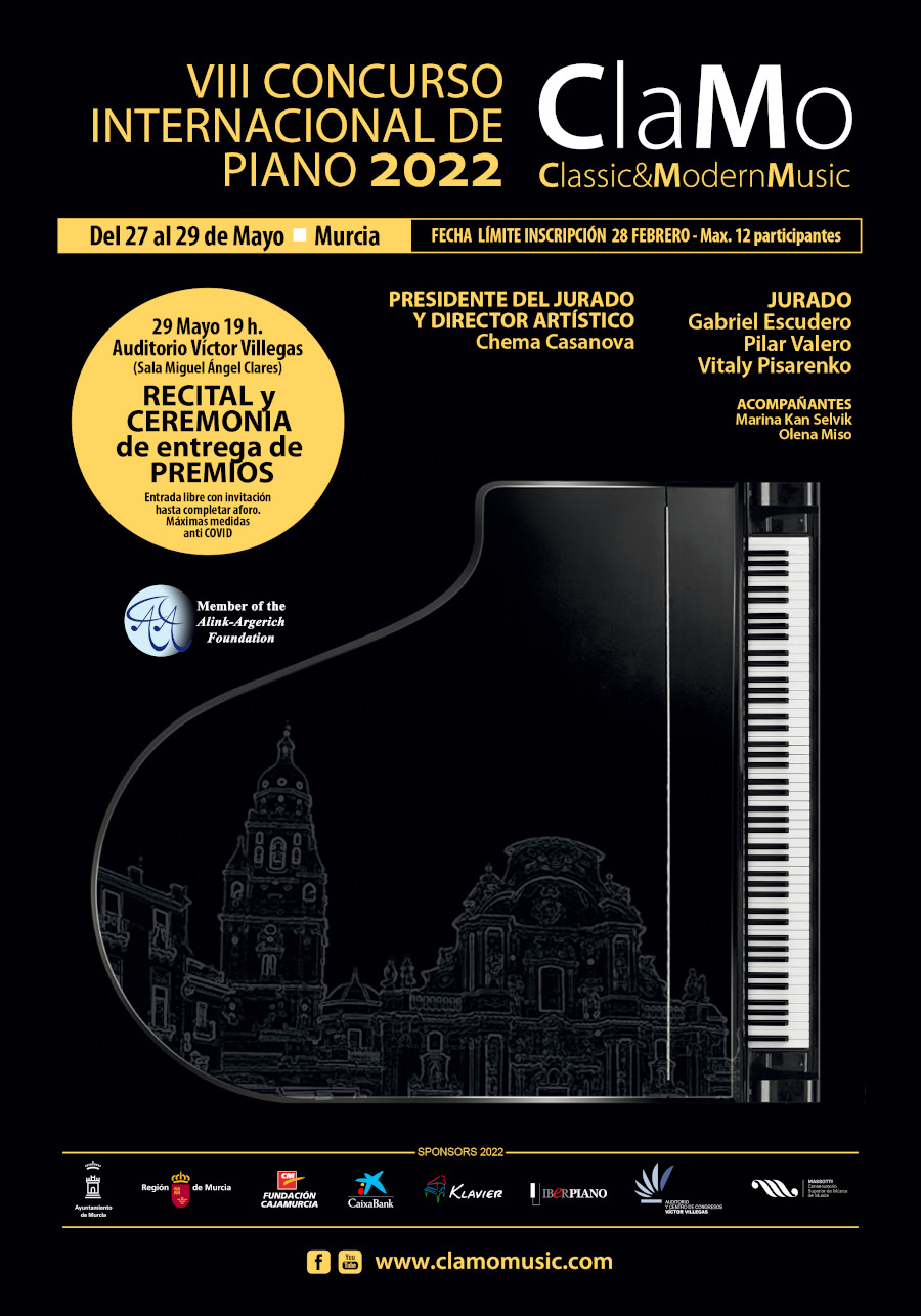 VIII Concurso Internacional de Piano 2022 - Clamo Music Murcia - España