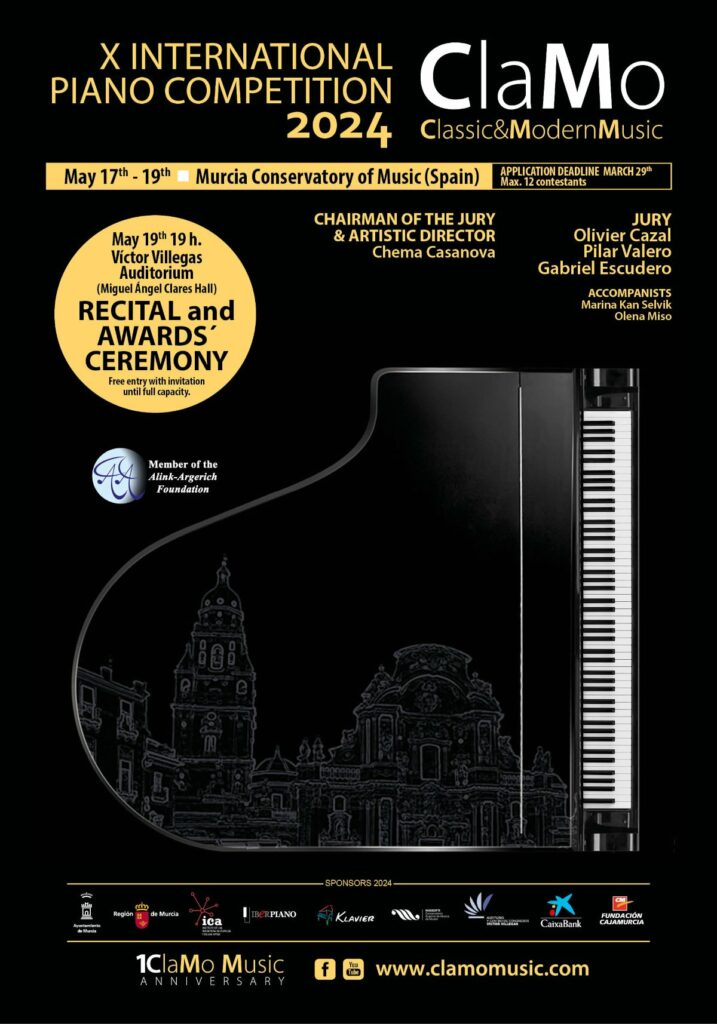 X Edición del Concurso Internacional de Piano Clamo Music 2024
